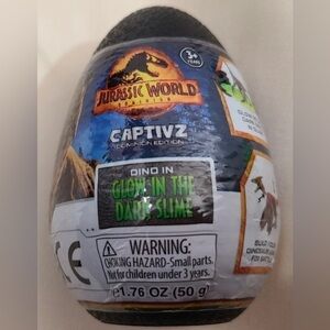 Jurassic World glow in the dark slime egg